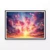 Sunset over the Ocean  Print 100% Australian Made 120x90cm  (Poster)