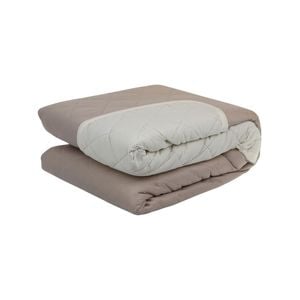 2PK York & Leisure Reversible 3 Seater Couch Cover - Latte