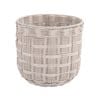 Astin Sinclair 300 x 280mm Ivory Poly Rattan Checked Basket Planter Medium