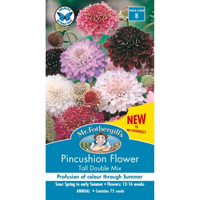 Mr Fothergill's Pincushion Scabious Mixed Seeds