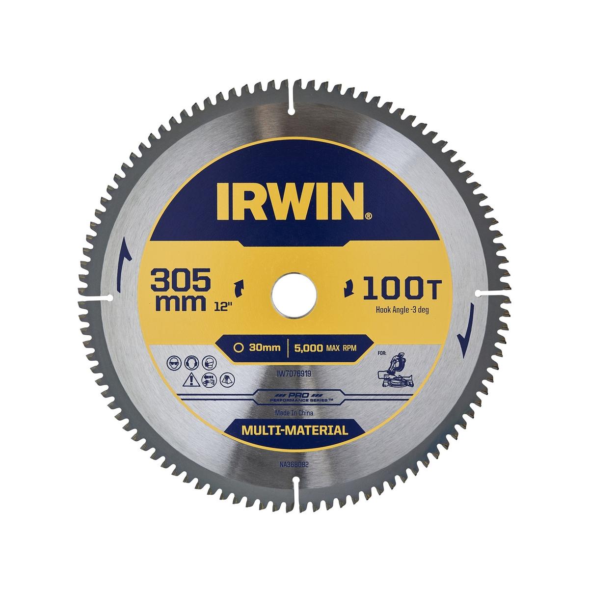 IRWIN 305mm 100T Marathon Pro Multi Material Circular Saw Blade ...