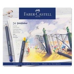 Faber-Castell Goldfaber Colour Pencil in Tin (Pack of 24)