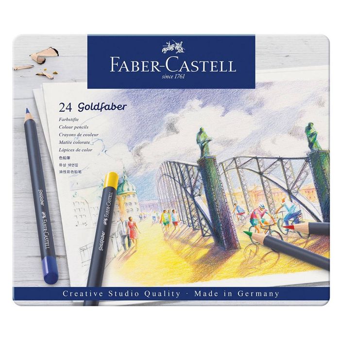 Faber-Castell Goldfaber Colour Pencil in Tin (Pack of 24)