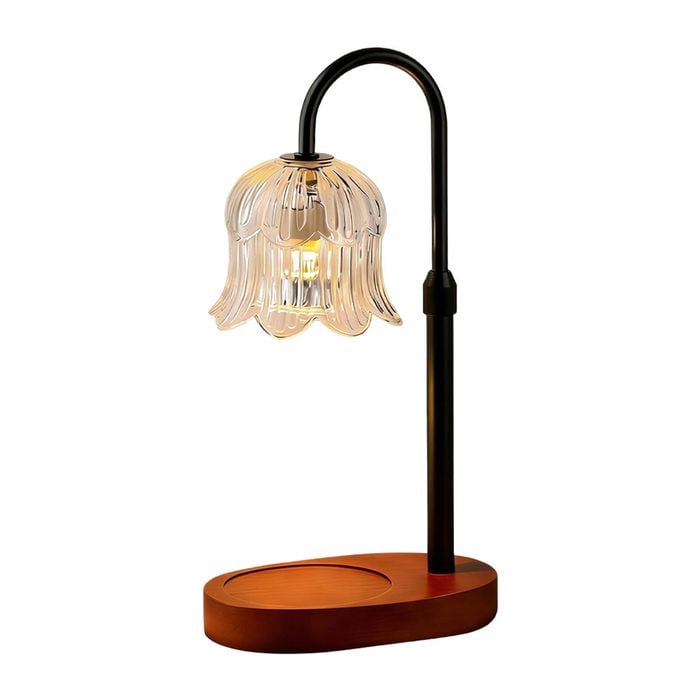 Catzon Flower Candle Warmer Lamp Adjustable Dimmable Warmers-transparenta