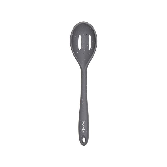 Ladelle Craft Grey Speckled Silicone Slotted Spoon Cooking/serving Utensil