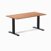 Desky Fixed Height Melamine Office Desk Matte Black Frame 150cm