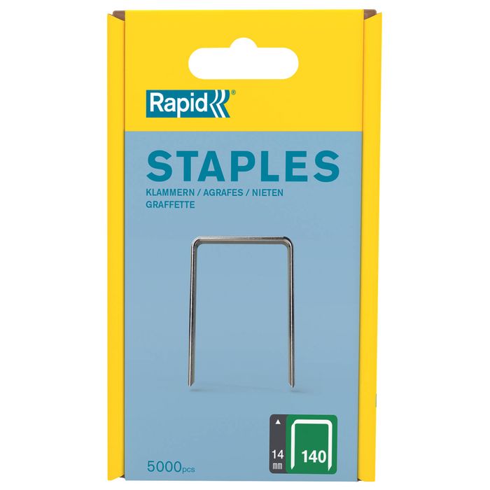 Rapid 14mm 140 Series Staples - 5000 Pack