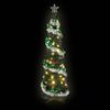Jingle Jollys Pop Up Christmas Tree Pre Decorated Warm White LED 155cm