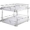 VEVOR 2-Tier Wire Pull Out Cabinet Under Sink Organizer Drawer Basket