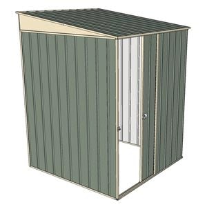 Build-a-Shed 1.5 x 1.5 x 2m Skillion Shed without Side Doors - Green