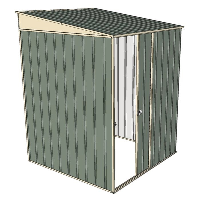Build-a-Shed 1.5 x 1.5 x 2m Skillion Shed without Side Doors - Green