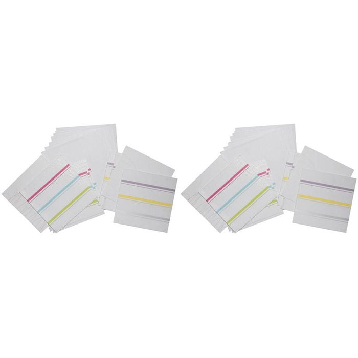 2x Lantern Studios Note Cards Office/school Stationery Message Notecards Candy