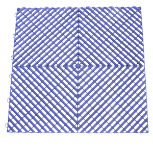 FloorEase 400 x 400 x 18mm Modular Interlocking Garage Floor Tiles - Blue Each