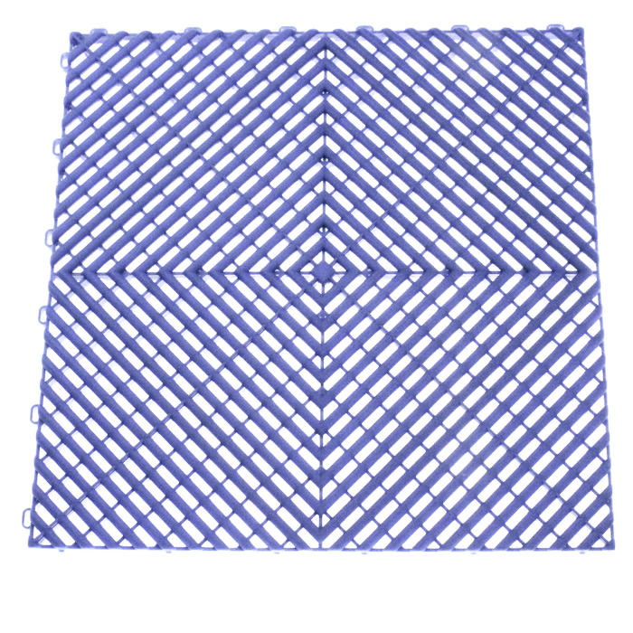 FloorEase 400 x 400 x 18mm Modular Interlocking Garage Floor Tiles - Blue Each