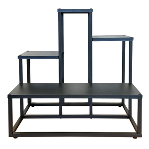Brunnings 40 x 62 x 61cm Black 4 Level Classic Plant Stand