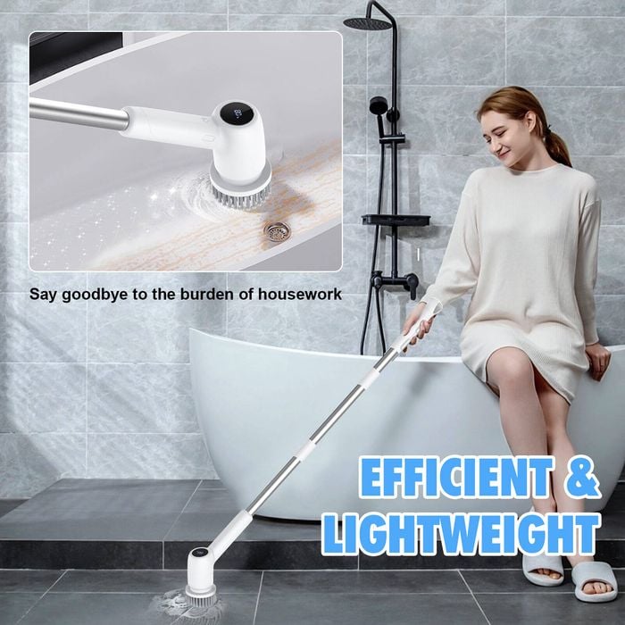 Advwin Electric Spin Scrubber, Cordless Cleaning Brush with 7 ...