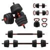 Propulse 25kg Adjustable Dumbbell Barbell Set Home Gym Weights Exercise