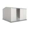 Absco Sheds 3.0 x 3.0 x 2.06m Surfmist Ezislider Double Sliding Door Garden Shed