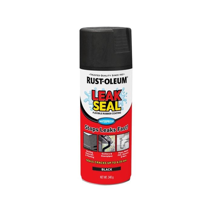Rust-Oleum 340g Black Flexible Rubber Coating Leak Seal Aerosol