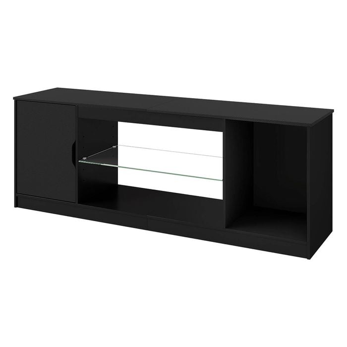 Levede LED TV Cabinet with Adjustable Glass Shelves