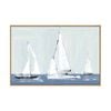 Artey | Three Sails - Framed Canvas - Natural Frame - 80 x 120 cm