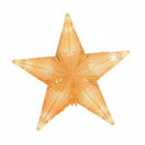 LED Gold Star Christmas Tree Topper