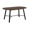 Modern Furniture HAROLD Dining Table 160cm - Walnut & Black