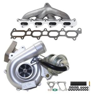 Upgrade Billet Turbo Charger With Genuine Exhaust Manifold, Gasket & Stud Kit For Mitsubishi Challenger 4d56 2.5l Vt10