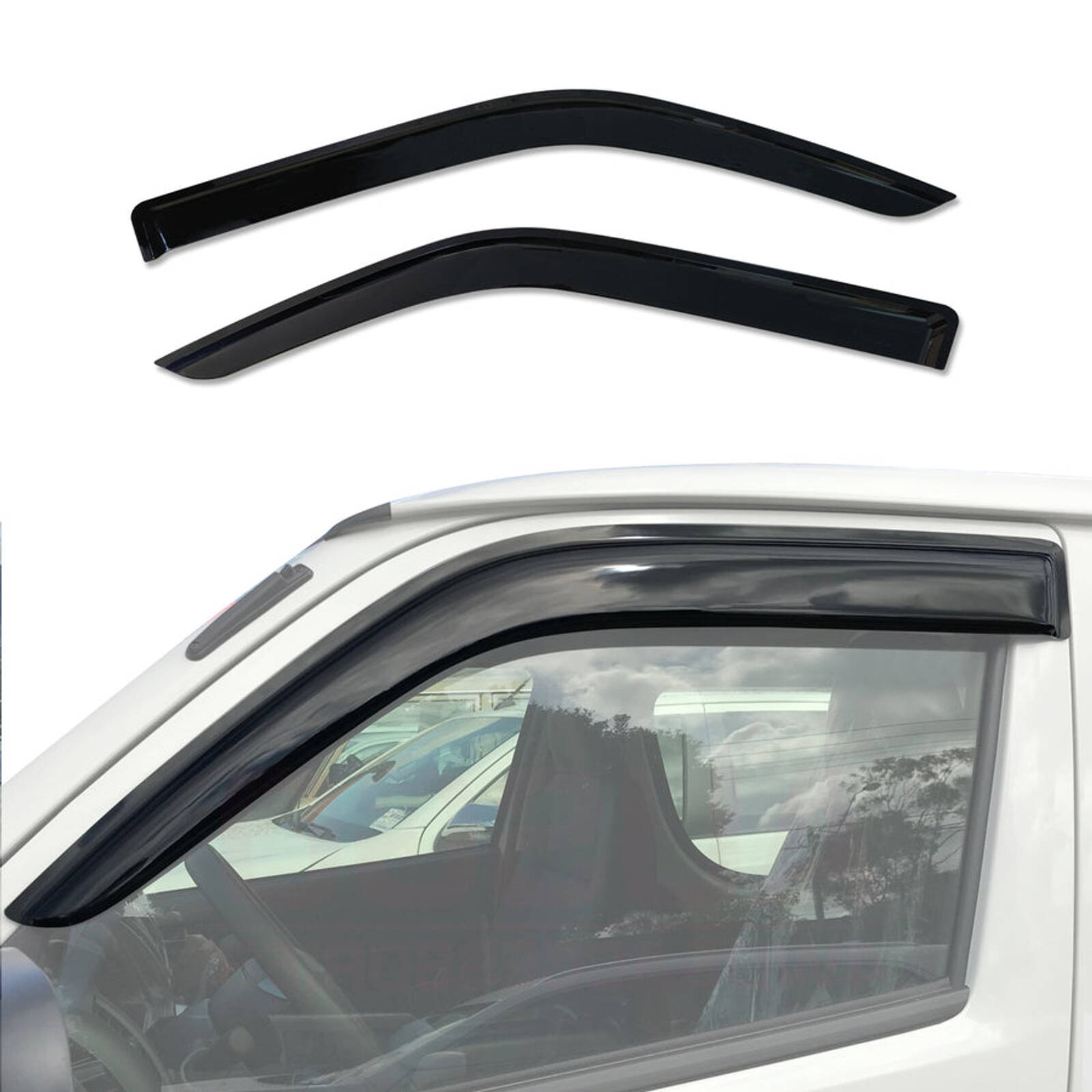 X-Car Weather Shield Window Visors For Toyota Hiace 2005-2019 – Injection Molded-676512