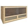 vidaXL Terrarium Engineered Wood Reptile Habitat Terrarium Jar Feeding Box 60x30x30 cm