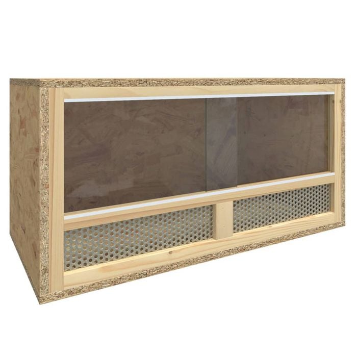 vidaXL Terrarium Engineered Wood Reptile Habitat Terrarium Jar Feeding Box 60x30x30 cm