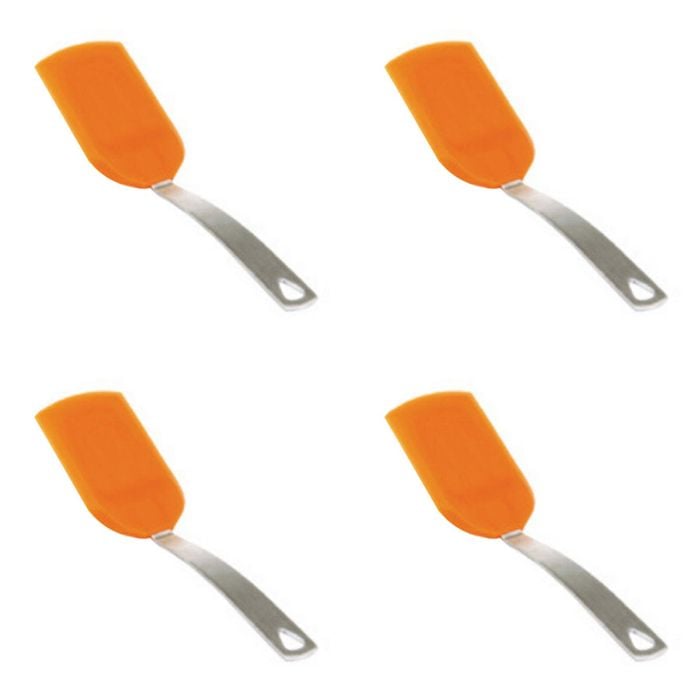 4PK Cuisena 17cm Mini Stainless Steel/Silicone Turner - Assorted