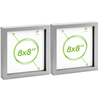 Nicola Spring Acrylic 3d Box Photo Frames - 8" X 8" - Pack Of 2