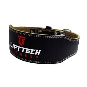 Lift-tech Padded Leather Lifting Belt For Medium To Heavy Lifts 4in Extra Large