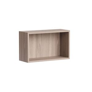 Kaboodle 500-599mm Silver Ash Customisable Shallow Slimline Open Shelf