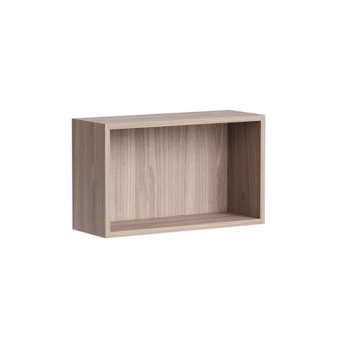 Kaboodle 500-599mm Silver Ash Customisable Shallow Slimline Open Shelf