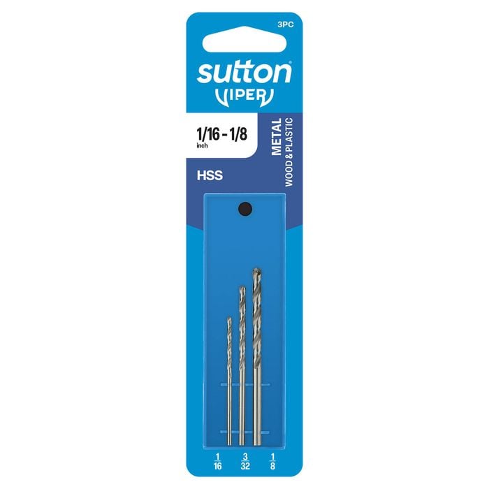 Sutton Tools Viper 3 Piece Imperial Jobber Drill Bit Refill Set