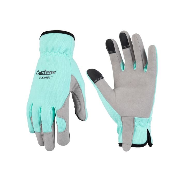 Cyclone Medium Teal Flexitec Garden Gloves