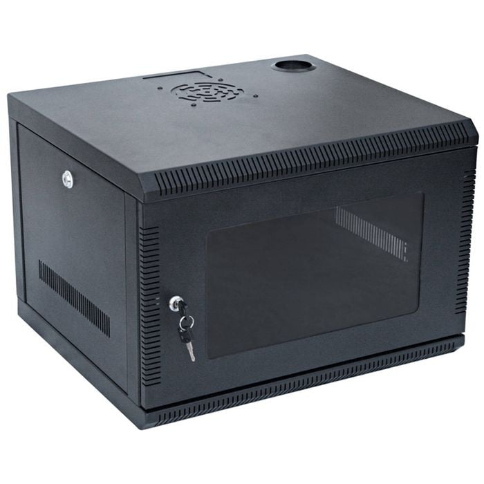 6U 6RU Server Network Data Rack LAN Cabinet 19" 19 Inch Wall Mount 450mm Deep