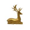 P&P Gold Plastic Christmas Reindeer Tabletop Ornament Holiday Home Decoration Accent