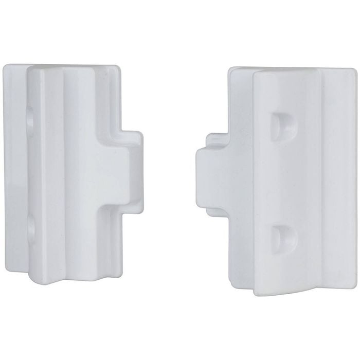Solar Panel Side Mounting Brackets - White ABS Pair for Caravan RV Roof Mount