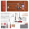 VEVOR Leather Working Tools Kit 72 PCS with Portable Storage Bag for Beginners