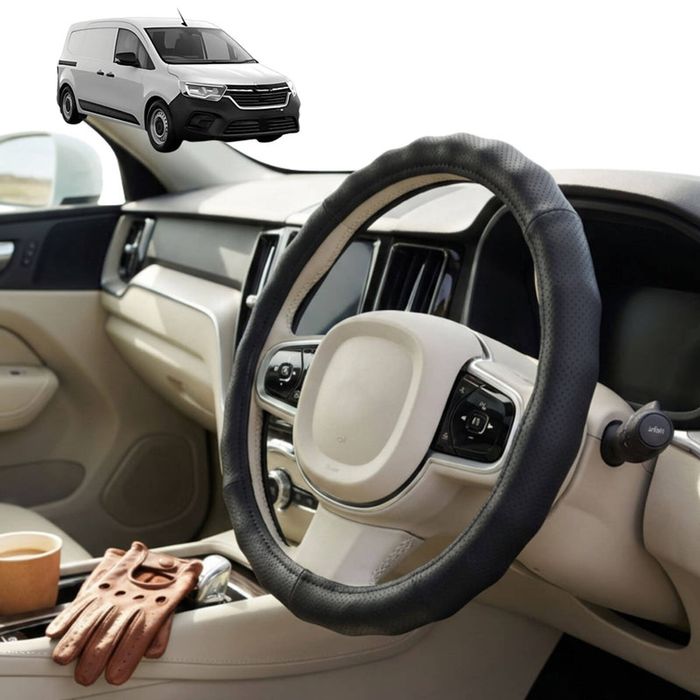 Australian Goose Steering Wheel Cover for Renault KANGOO 2010 - 2021 Circle Black