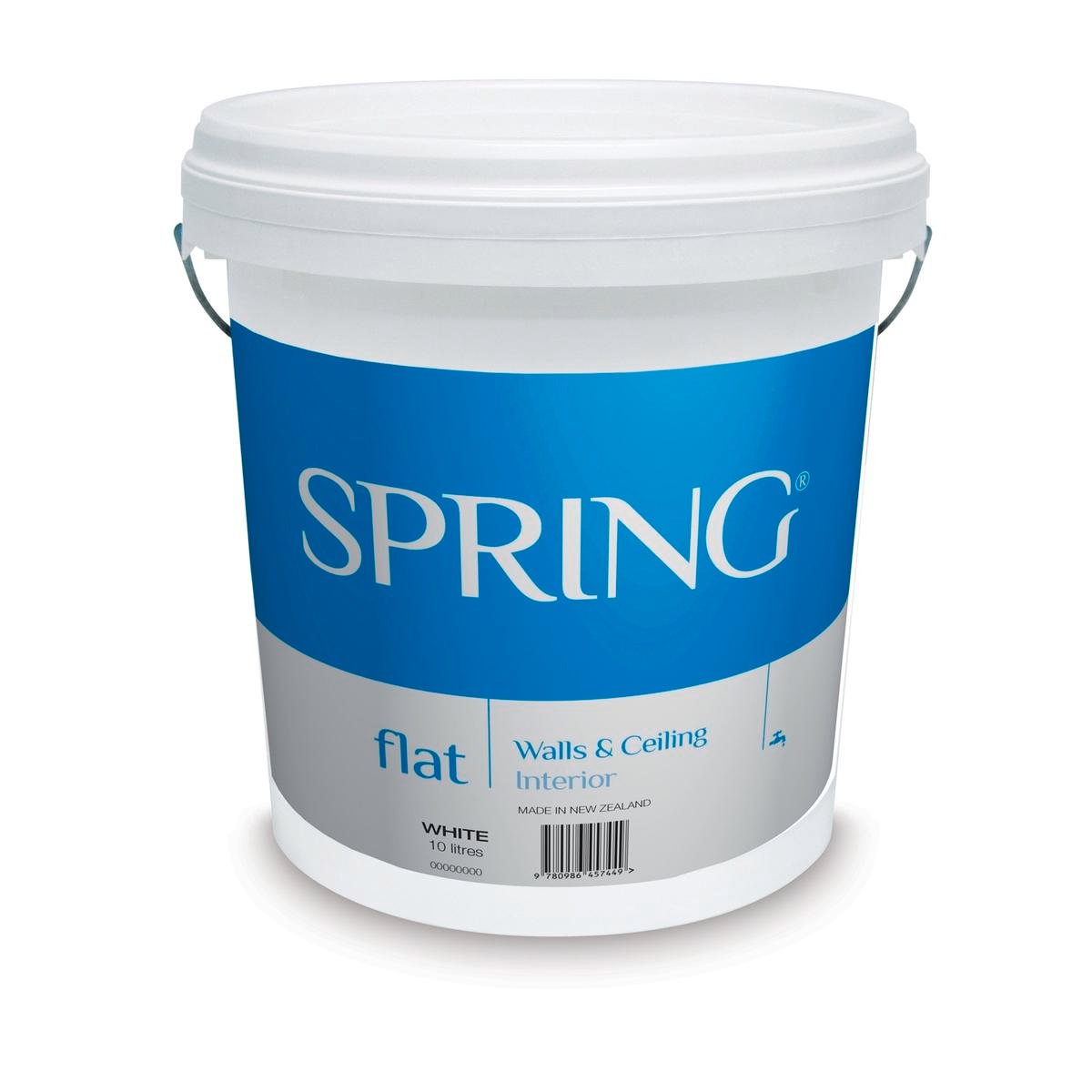 Spring 10L White Flat Interior Wall and Ceiling Paint - Bunnings New ...