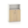 Esma 1.2m Freestanding Cabinet Rhine Light Oak and White