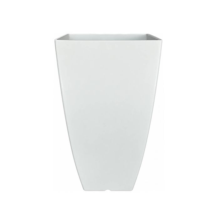 Northcote Pottery 32cm White Miles Tall Square Pot