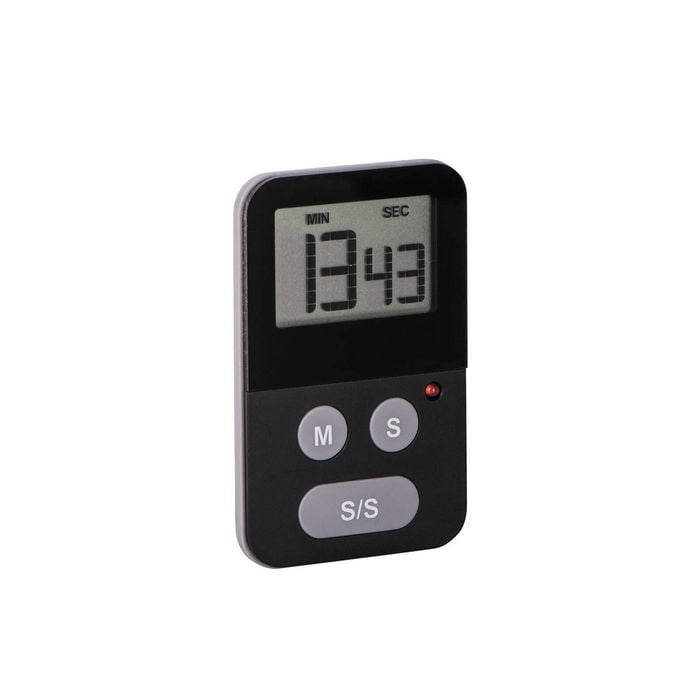 Avanti Digital Kitchen Timer with Light Black