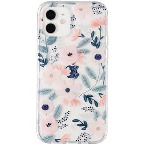 Flower Floral Shockproof Case Shockproof Cover - For Apple iPhone 12 / 12 Pro (Pink)