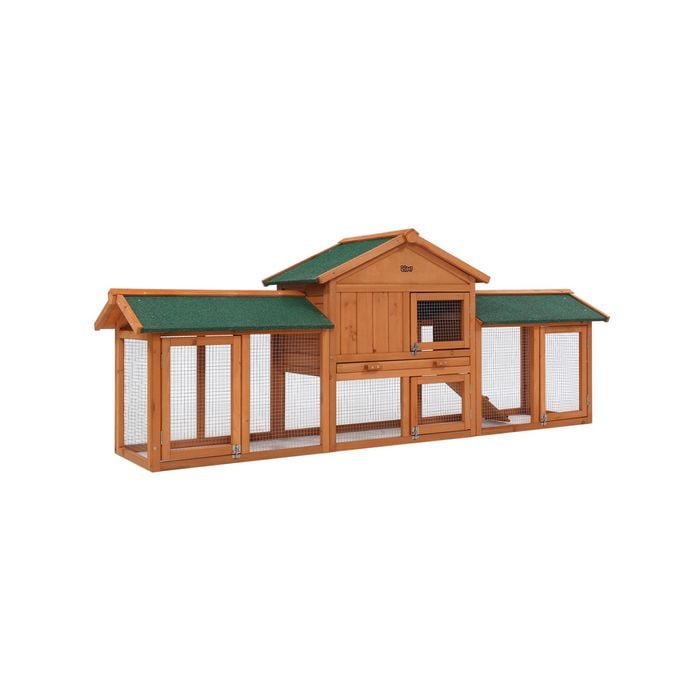 i.Pet Chicken Coop Wooden 220x44x84cm
