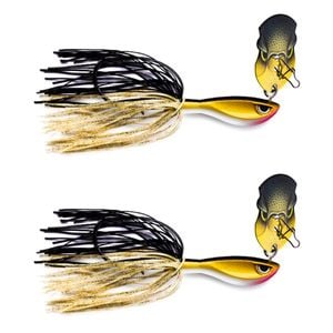 2x Rapala 10cm Rap V Pike Bladed Jig 21g Fishing Lures - Gold